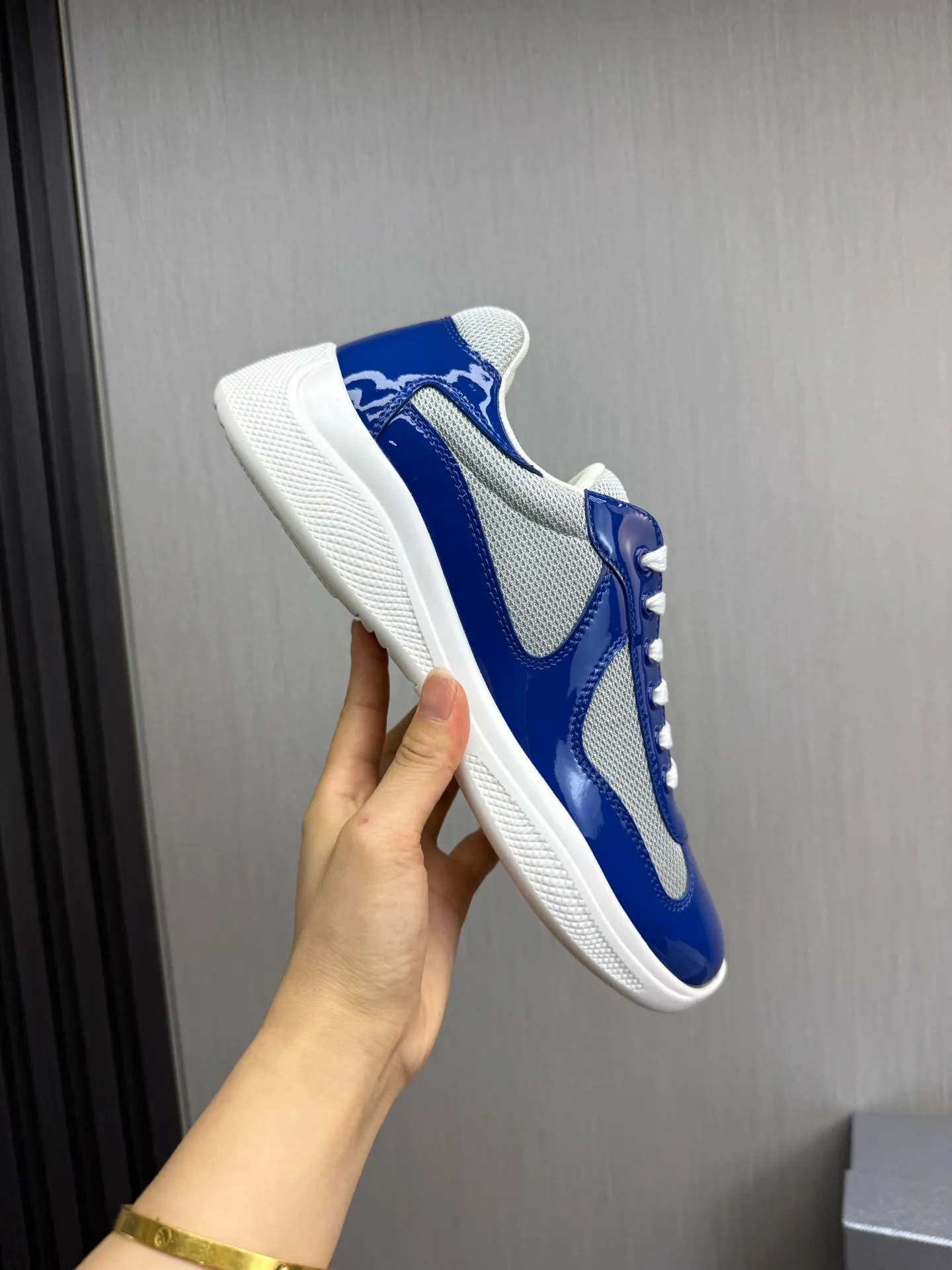 Men's shoes 640💰 [PRADA] Hot selling items🔥Must be recommended every day~~ Official website synchronized, 1:1 high quality shipments✔️ Imported cowhide fabric, rubber material + cowhide lining, original bottom, high-end airplane box packaging🎁 38-45 (38.45 custom-made, non-returnable)